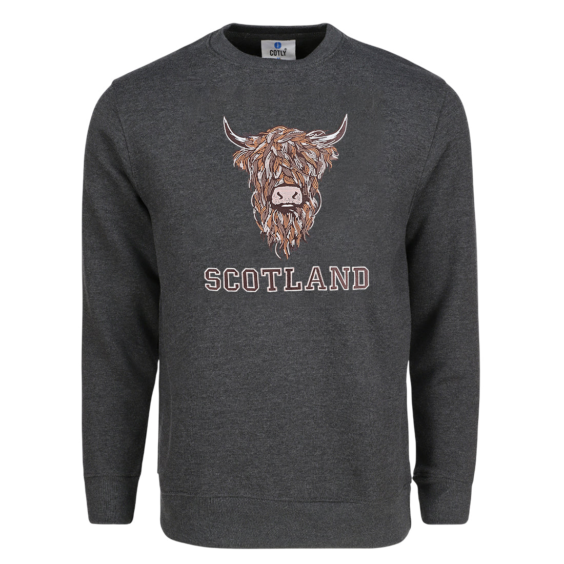 ADULT SWEATSHIRTS | EMB BR COW 1