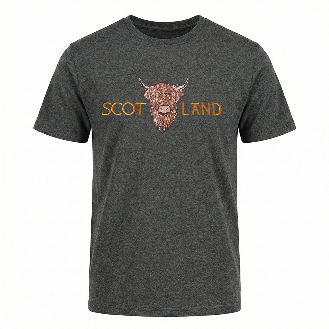 ADULT T-SHIRTS | EMB SCOT(BR COW 1)LAND