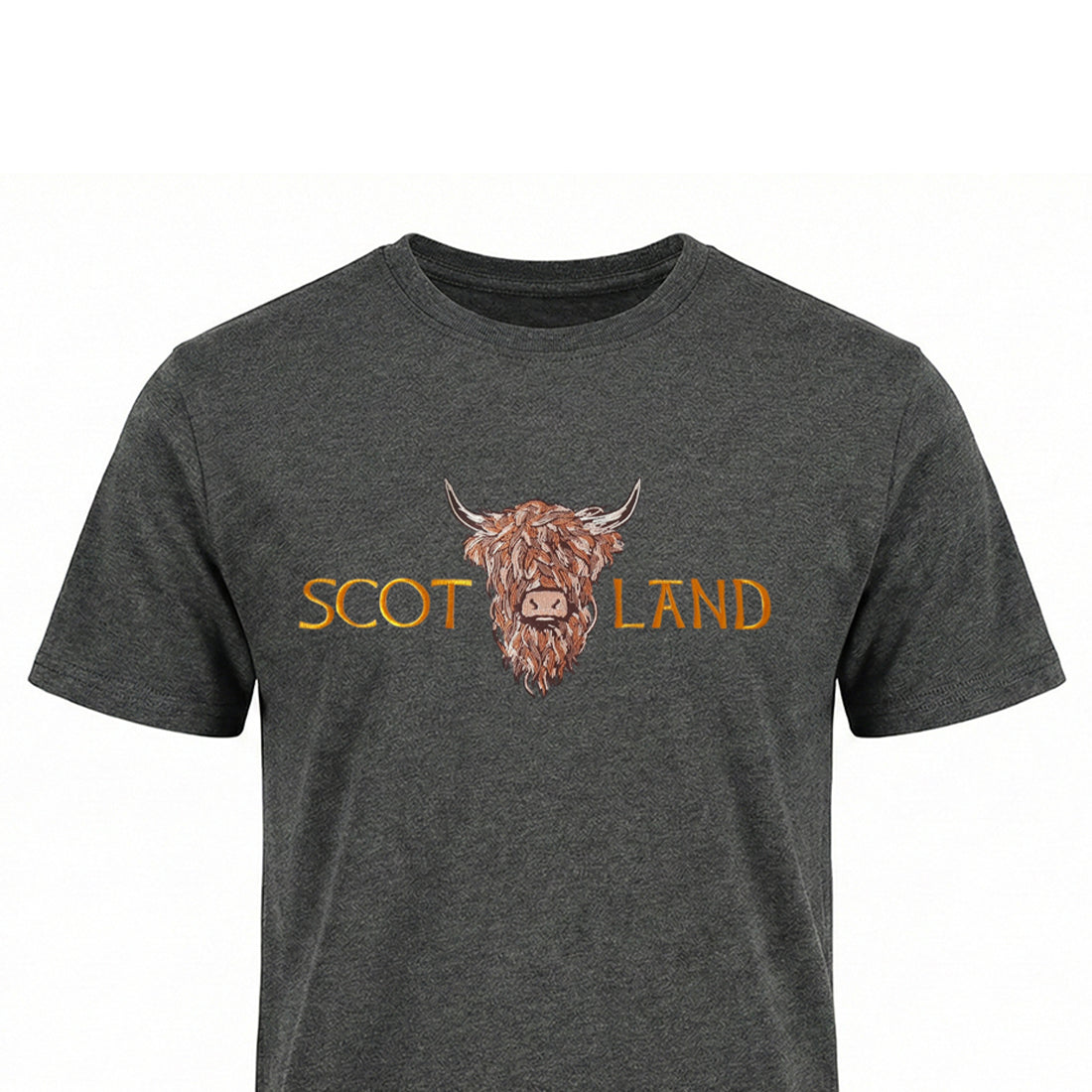ADULT T-SHIRTS | EMB SCOT(BR COW 1)LAND