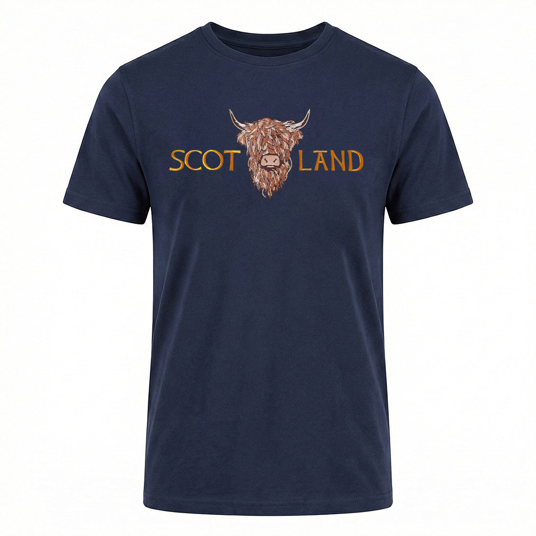 ADULT T-SHIRTS | EMB SCOT(BR COW 1)LAND