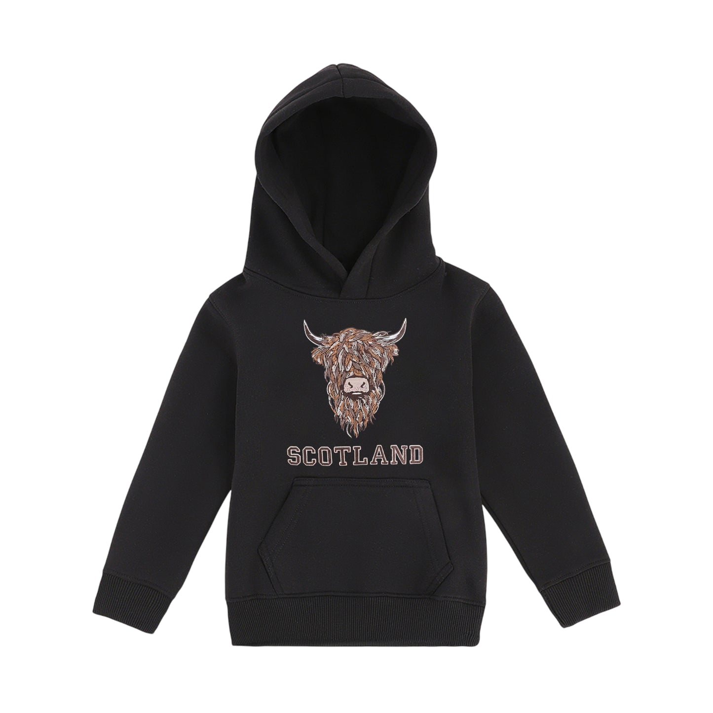 KIDS HOODIES | EMB BR COW 1