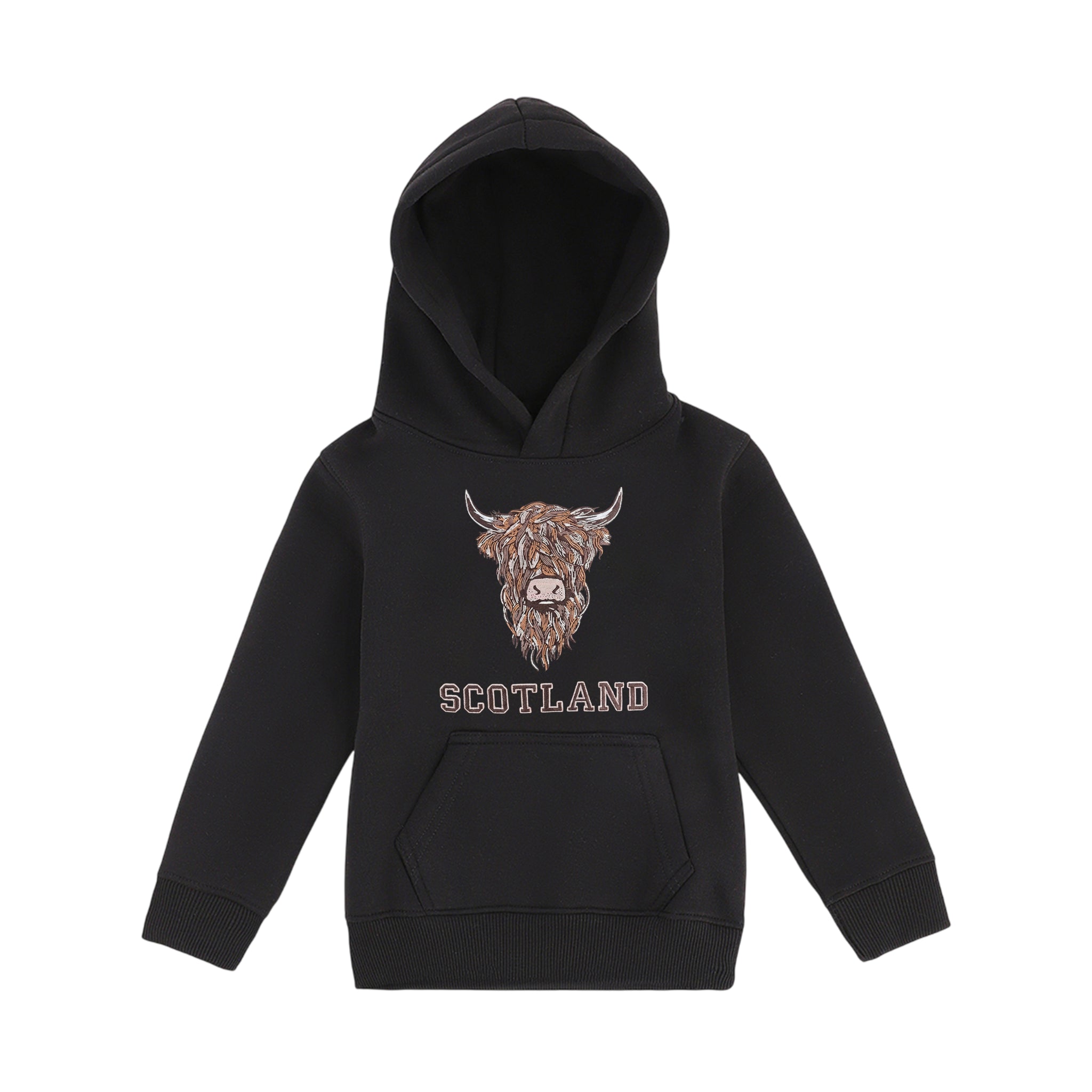KIDS HOODIES | EMB BR COW 1