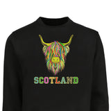 ADULT SWEATSHIRTS | EMB MLT COW 6