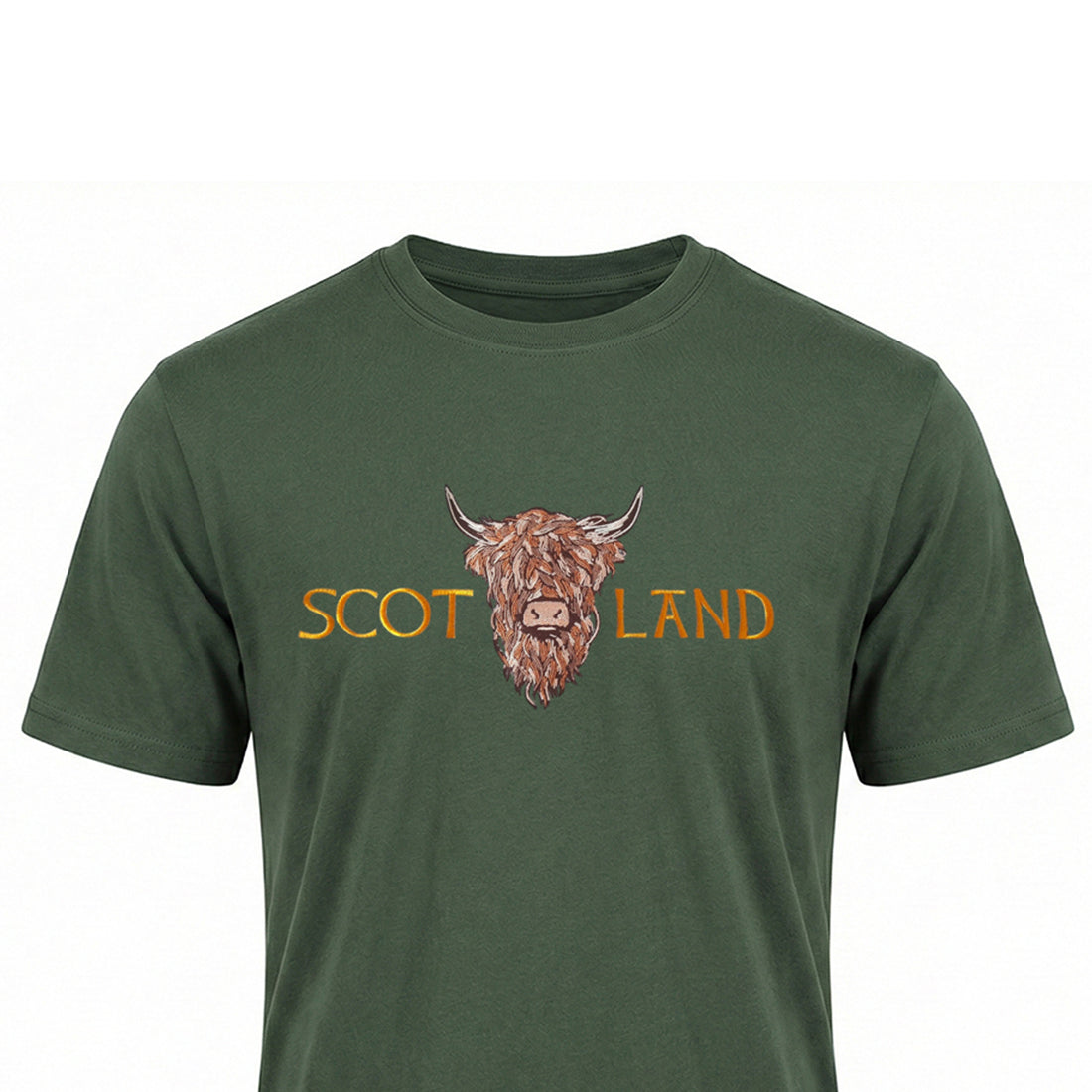 ADULT T-SHIRTS | EMB SCOT(BR COW 1)LAND