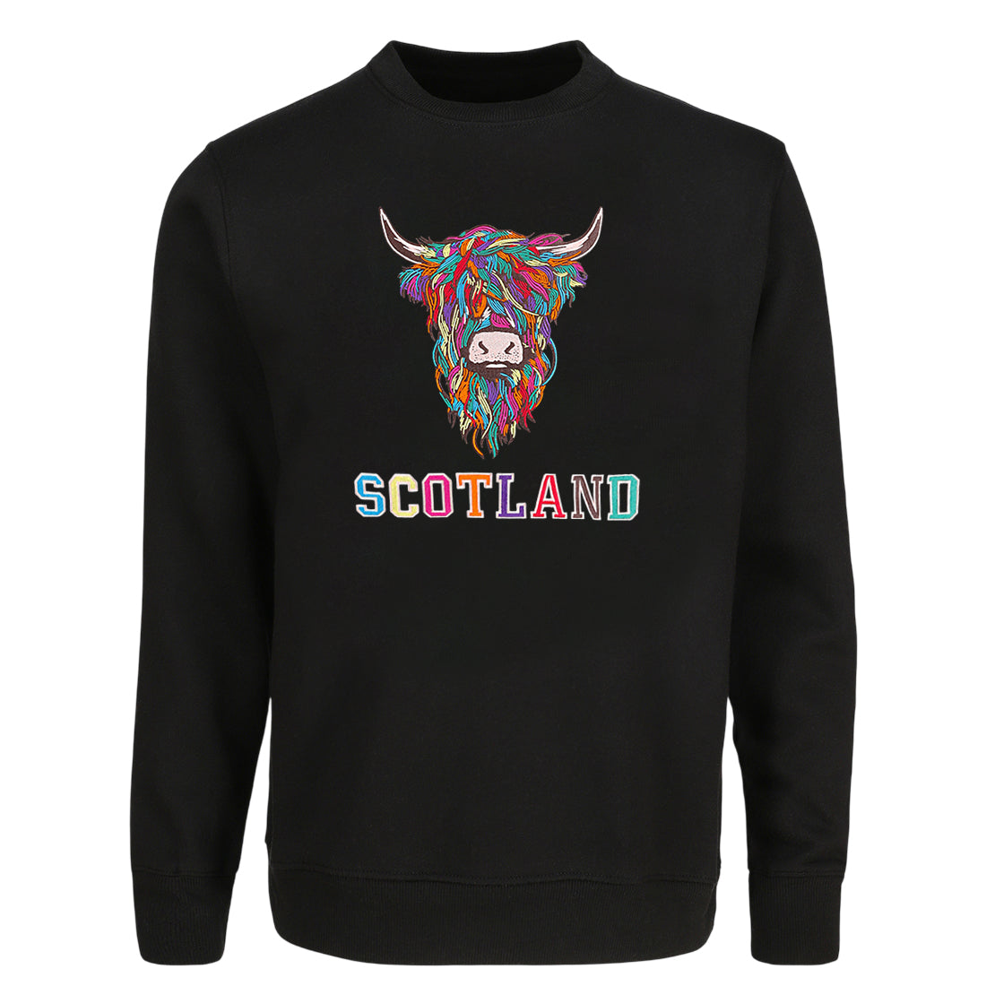 ADULT SWEATSHIRTS | EMB MLT COW 2