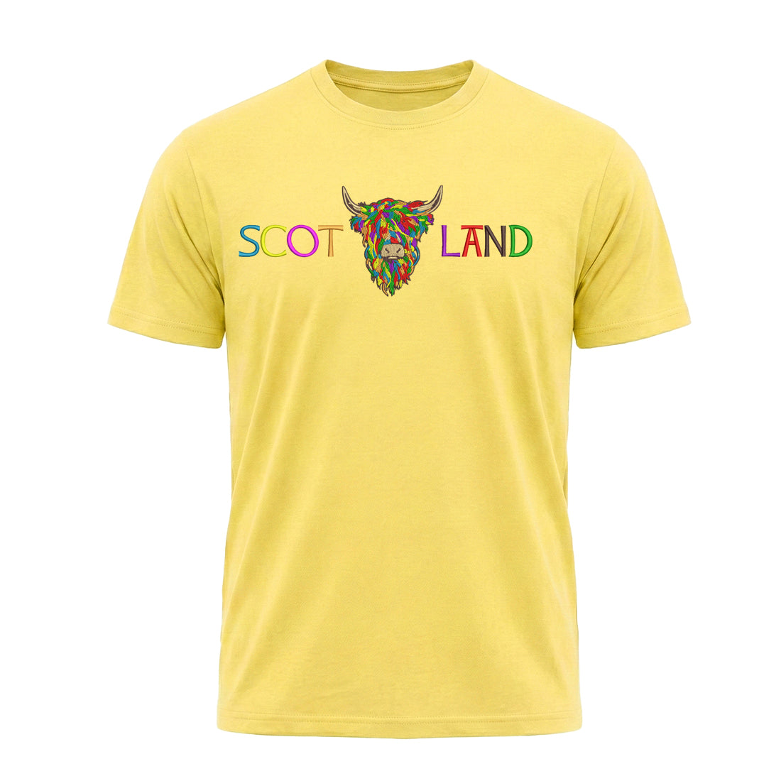 ADULT T-SHIRTS | EMB SCOT(MLT COW 2)LAND