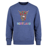 ADULT SWEATSHIRTS | EMB MLT COW 2