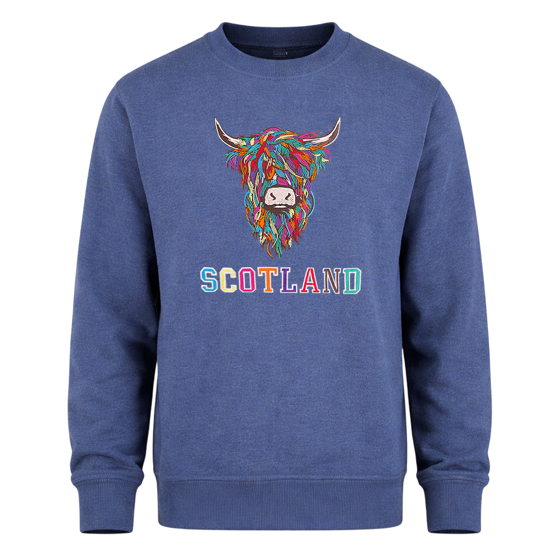 ADULT SWEATSHIRTS | EMB MLT COW 2