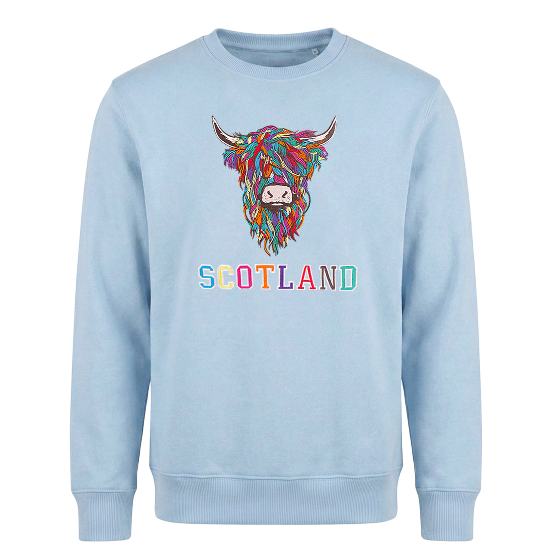 ADULT SWEATSHIRTS | EMB MLT COW 2