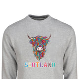 ADULT SWEATSHIRTS | EMB MLT COW 2