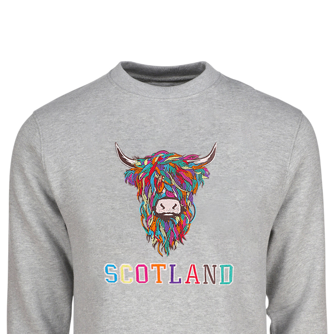 ADULT SWEATSHIRTS | EMB MLT COW 2