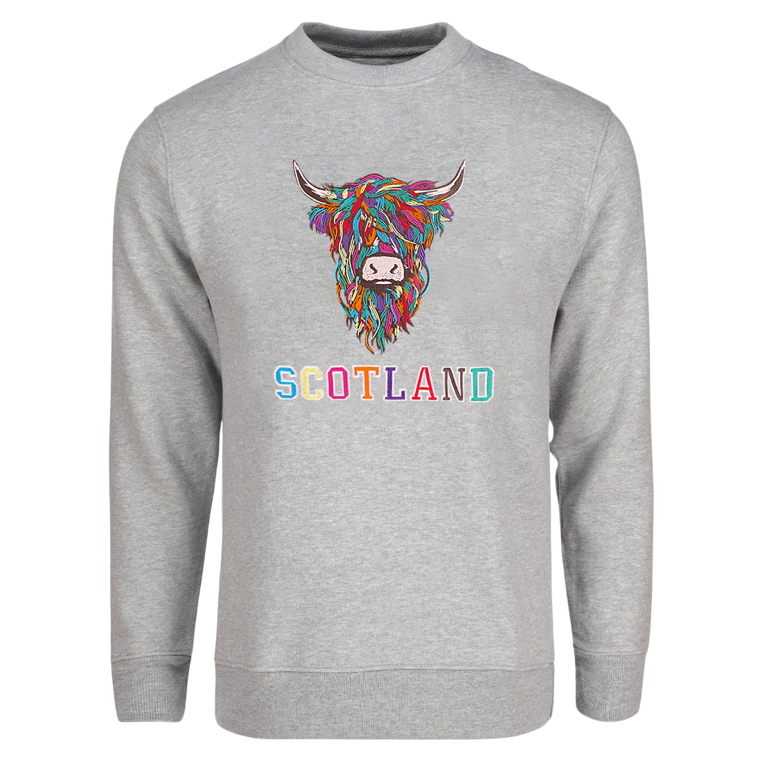 ADULT SWEATSHIRTS | EMB MLT COW 2