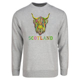 ADULT SWEATSHIRTS | EMB MLT COW 6
