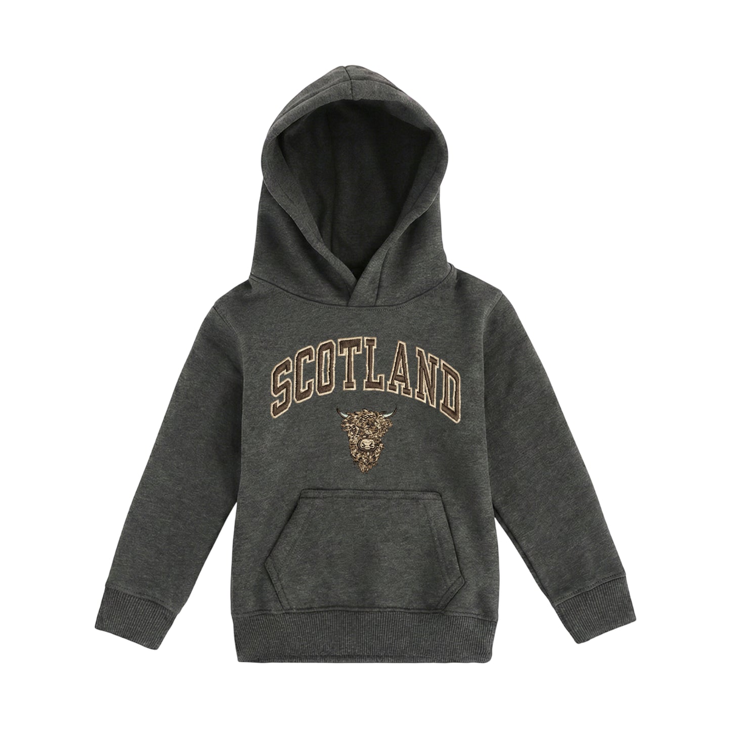 KIDS HOODIES | EMB SCT/BR COW 1