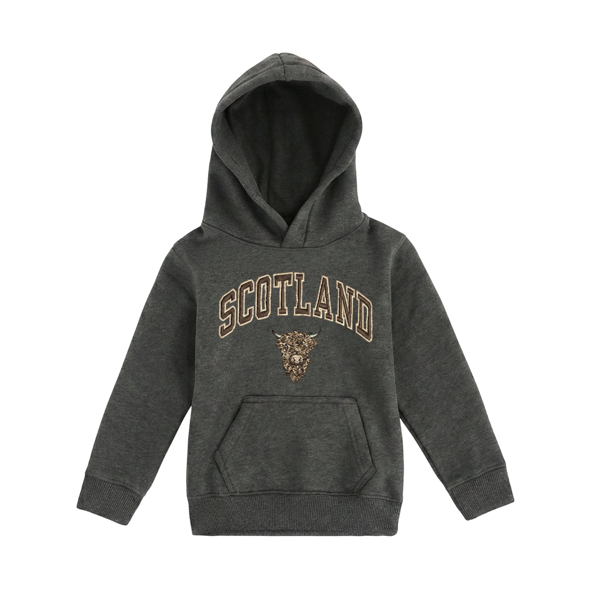 KIDS HOODIES | EMB SCT/BR COW 1