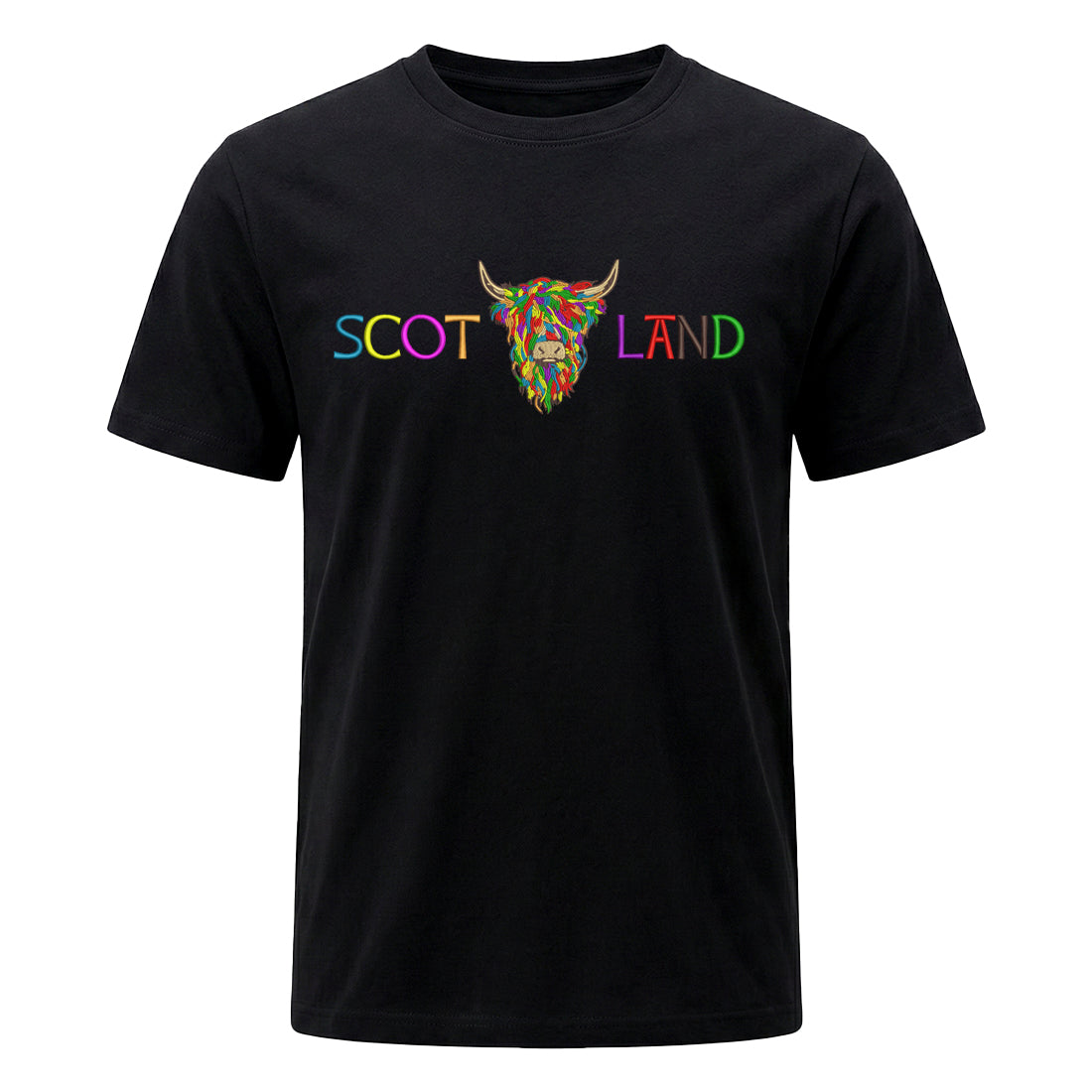 ADULT T-SHIRTS | EMB SCOT(MLT COW 2)LAND