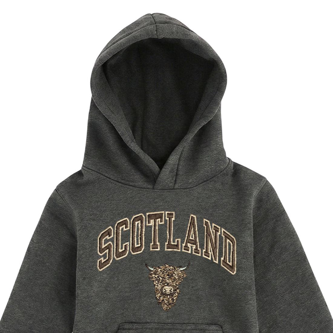 KIDS HOODIES | EMB SCT/BR COW 1