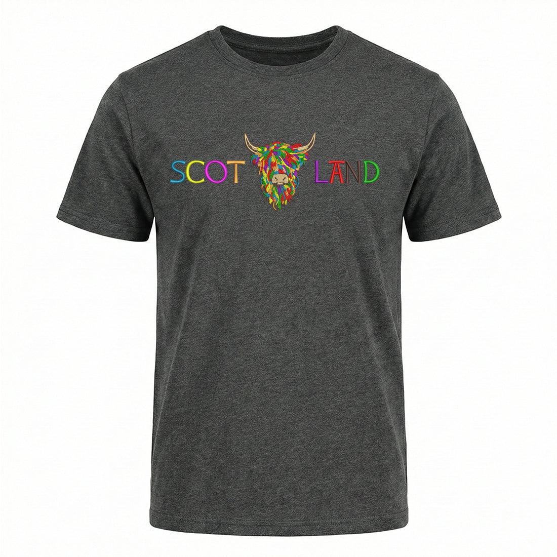 ADULT T-SHIRTS | EMB SCOT(MLT COW 2)LAND