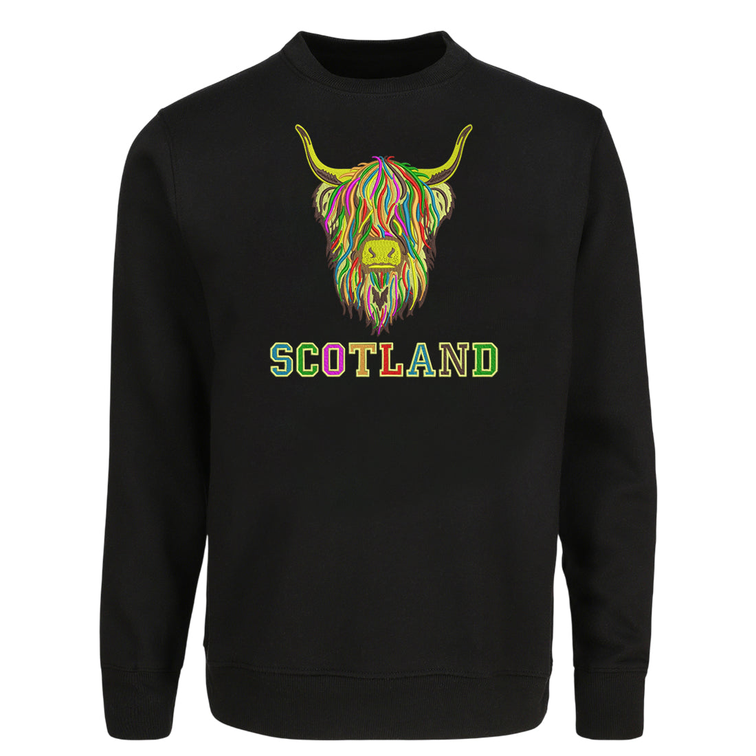 ADULT SWEATSHIRTS | EMB MLT COW 6