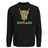 ADULT SWEATSHIRTS | EMB MLT COW 6