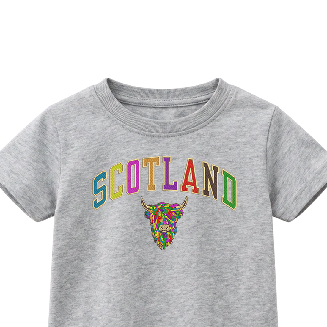 KIDS T-SHIRTS | EMB SCT/MLT COW 2