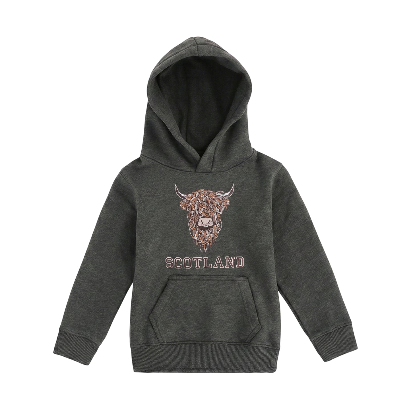 KIDS HOODIES | EMB BR COW 1
