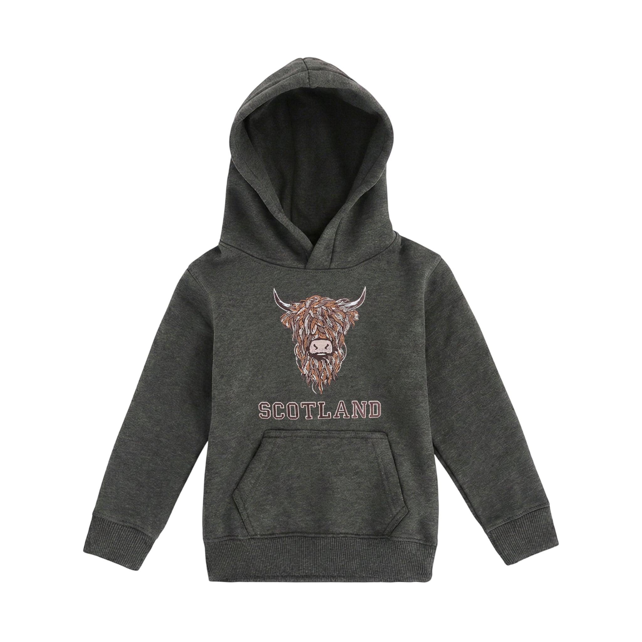 KIDS HOODIES | EMB BR COW 1