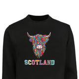 ADULT SWEATSHIRTS | EMB MLT COW 2