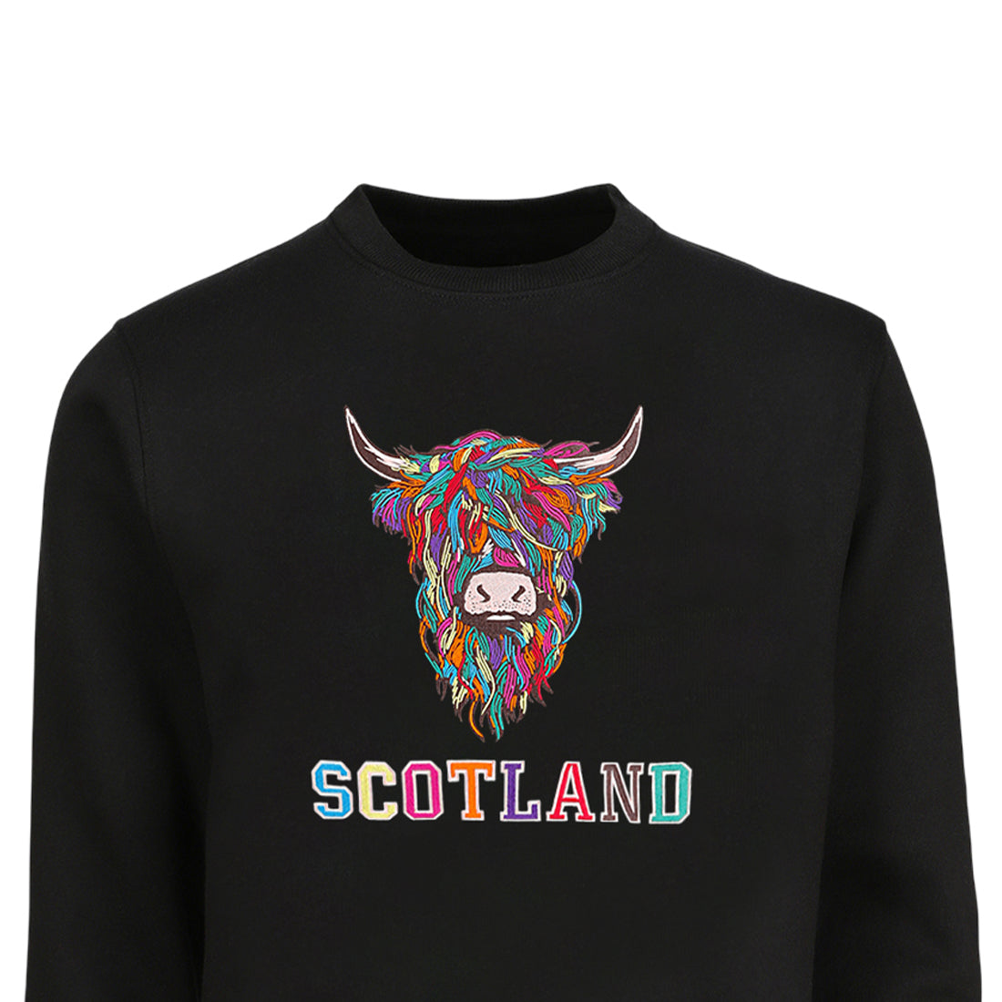 ADULT SWEATSHIRTS | EMB MLT COW 2