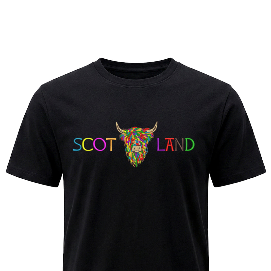 ADULT T-SHIRTS | EMB SCOT(MLT COW 2)LAND
