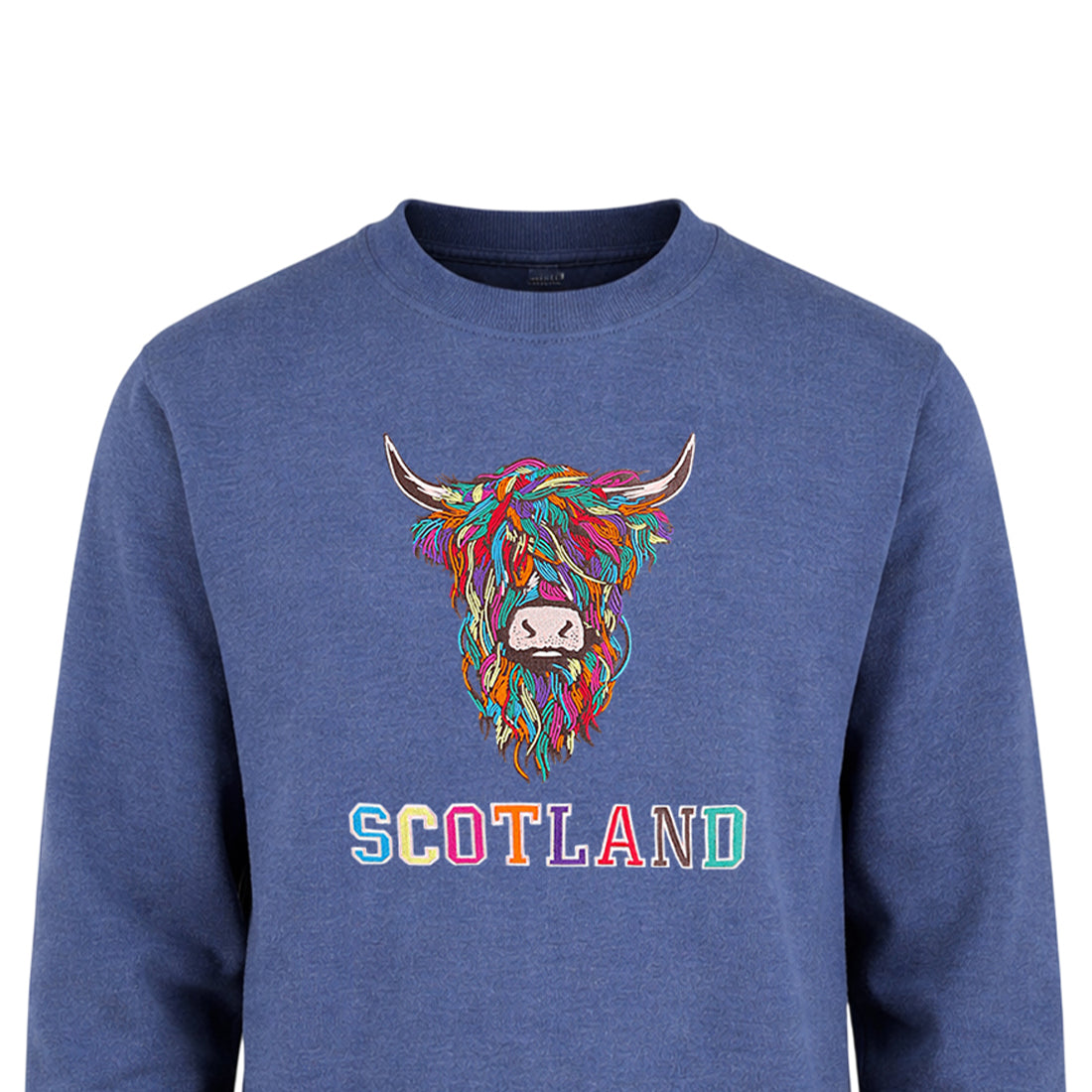 ADULT SWEATSHIRTS | EMB MLT COW 2
