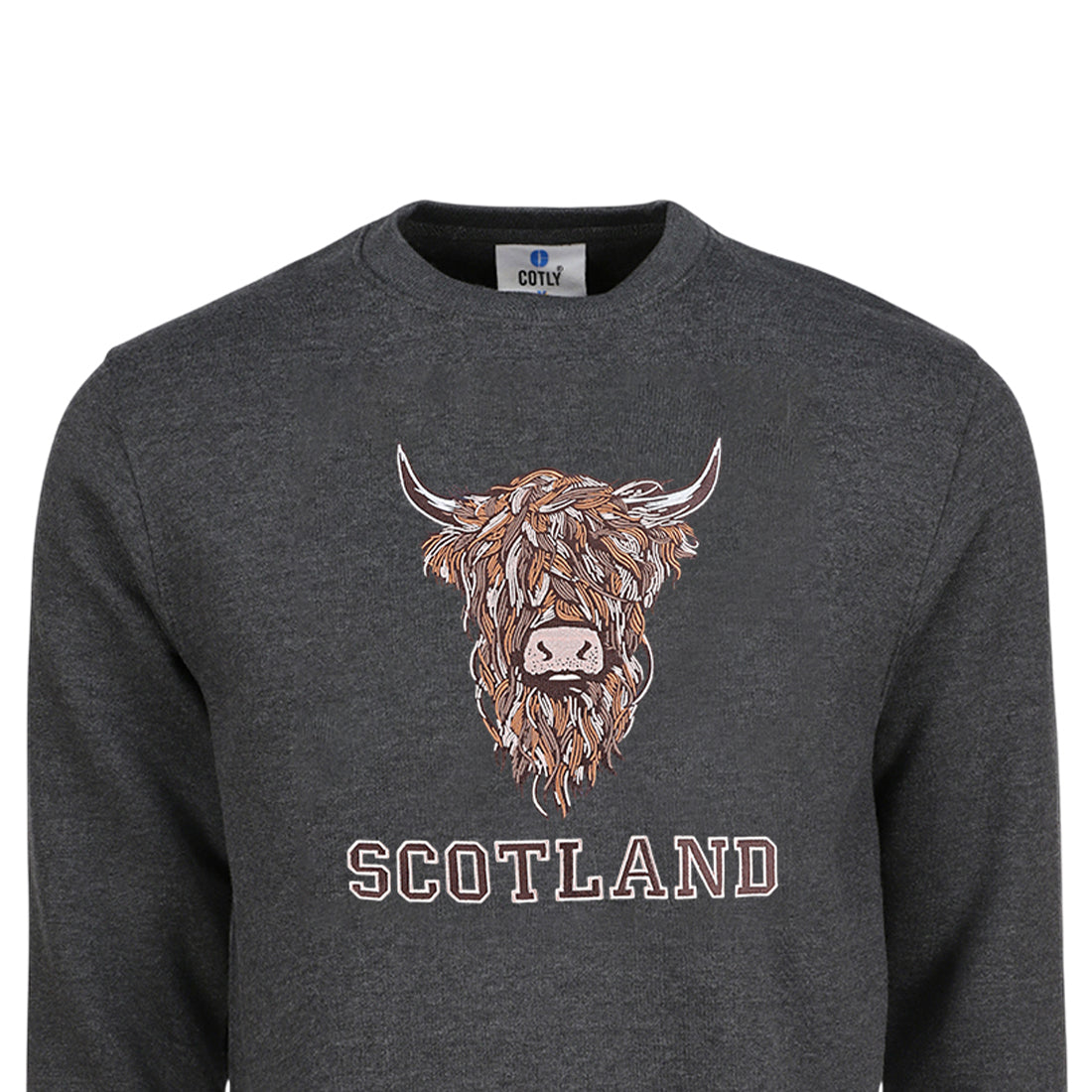 ADULT SWEATSHIRTS | EMB BR COW 1