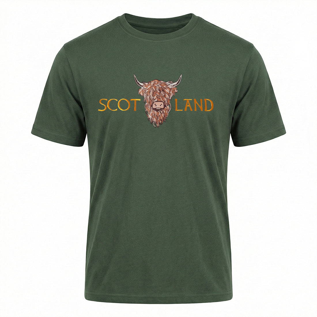 ADULT T-SHIRTS | EMB SCOT(BR COW 1)LAND