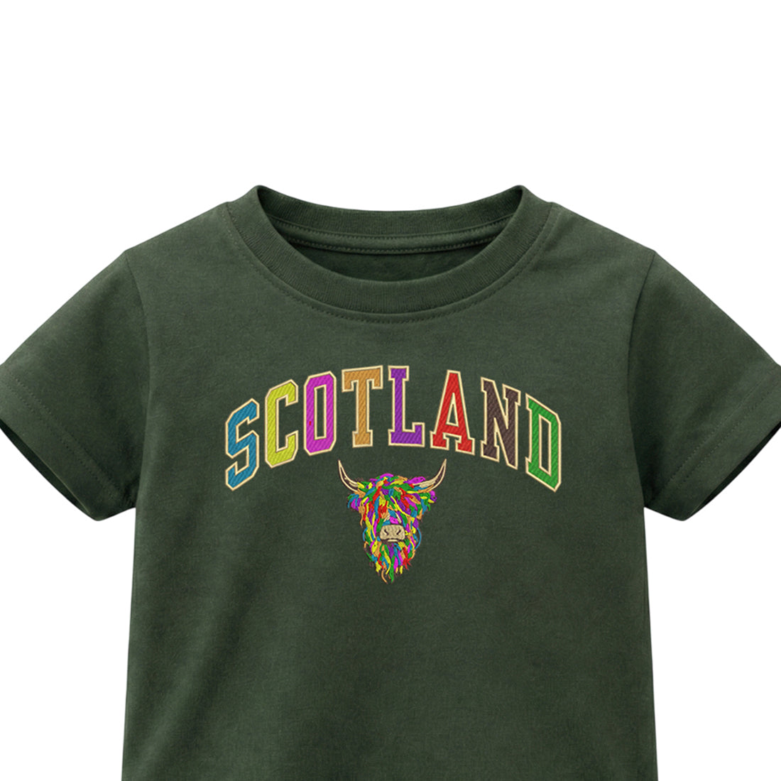 KIDS T-SHIRTS | EMB SCT/MLT COW 2