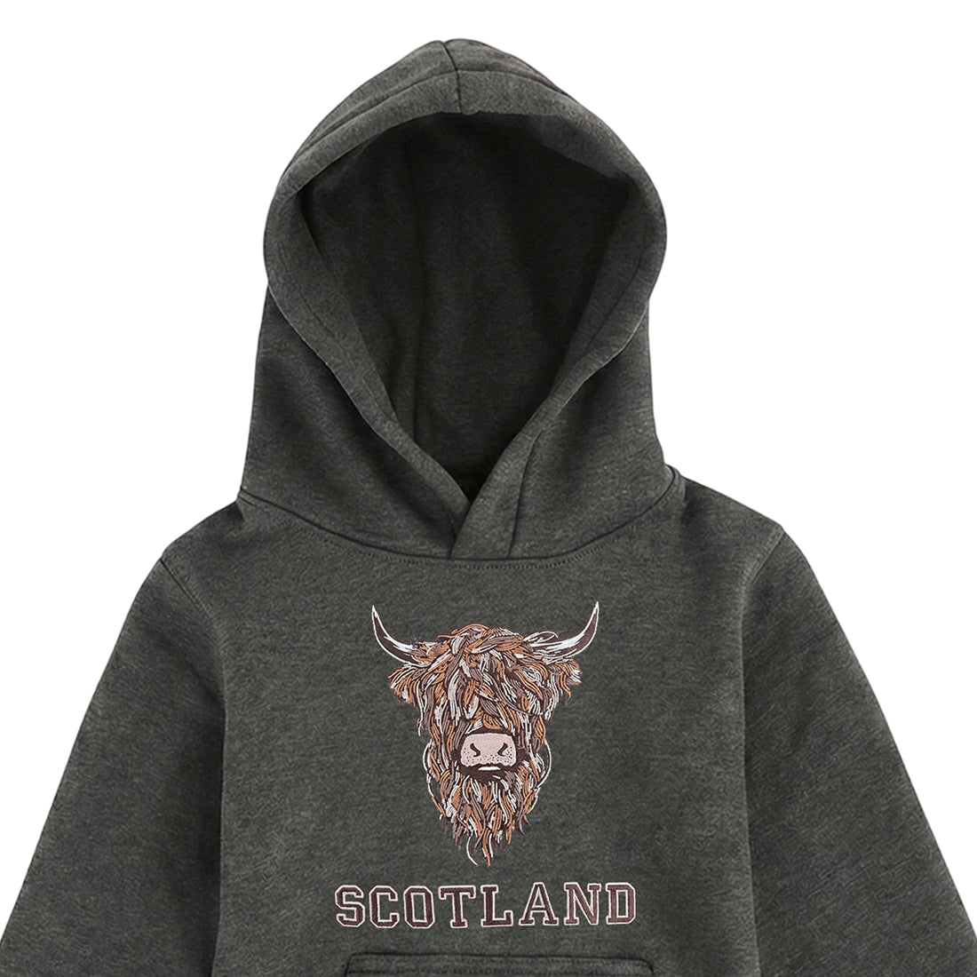 KIDS HOODIES | EMB BR COW 1