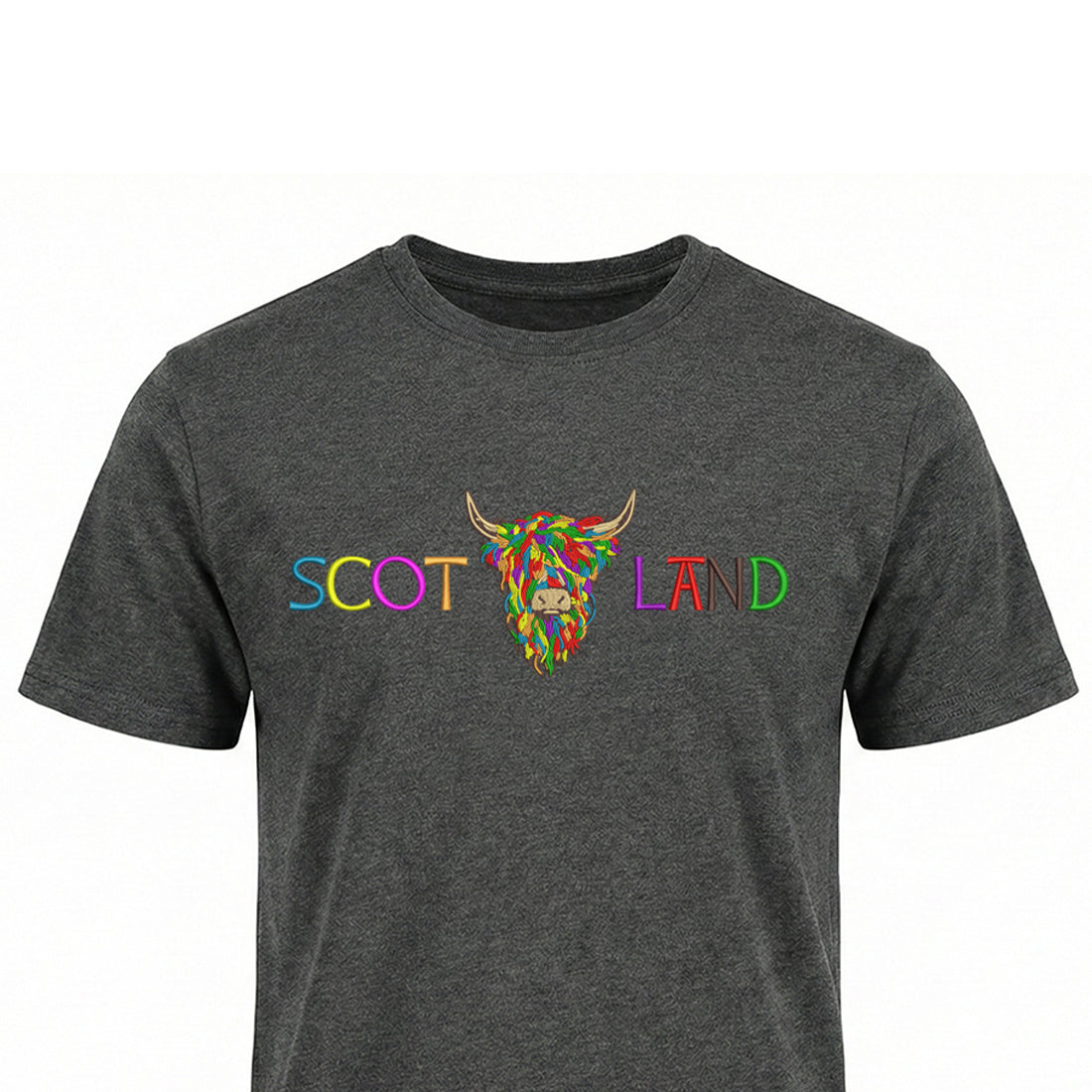ADULT T-SHIRTS | EMB SCOT(MLT COW 2)LAND