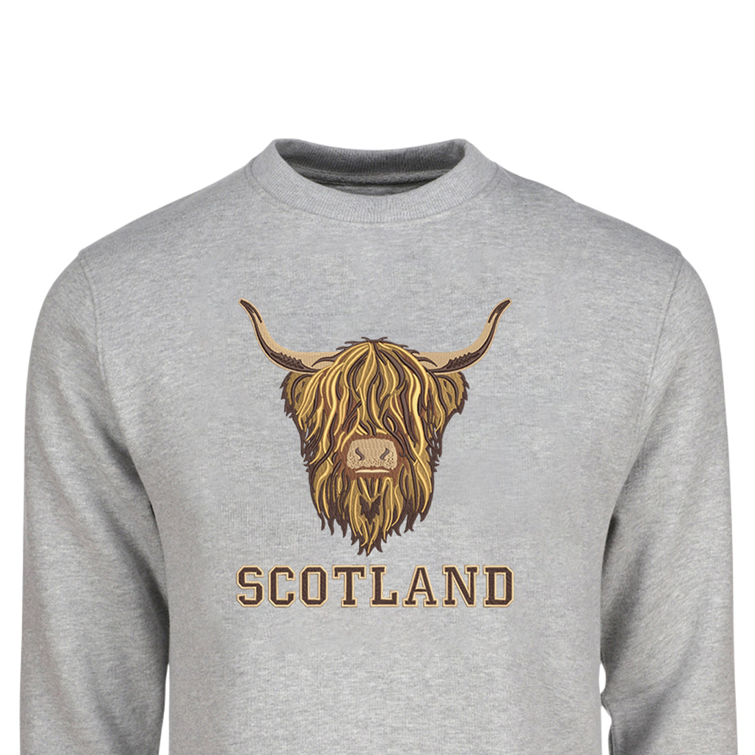 ADULT SWEATSHIRTS | EMB BR COW 5