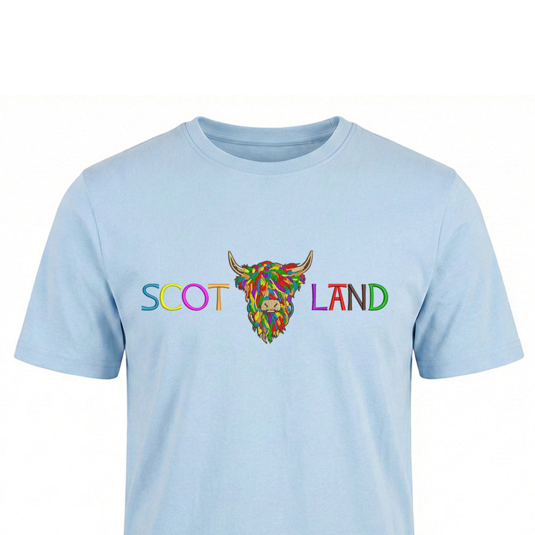 ADULT T-SHIRTS | EMB SCOT(MLT COW 2)LAND