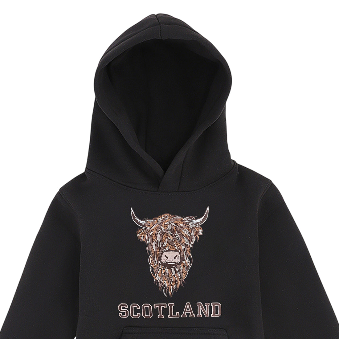KIDS HOODIES | EMB BR COW 1